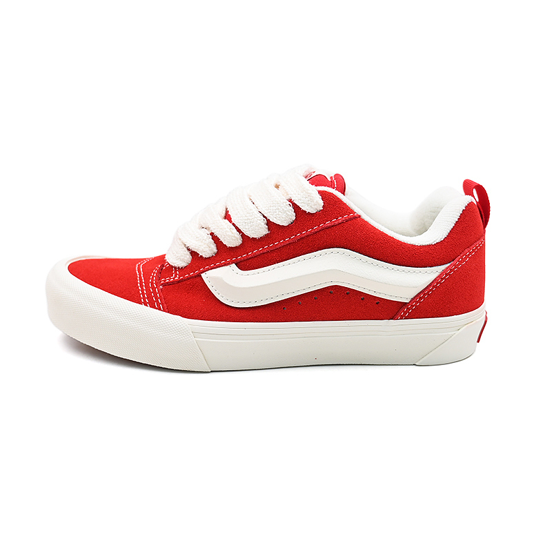 Vans Knu Skool Low Top Skateboard Shoes Unisex Red