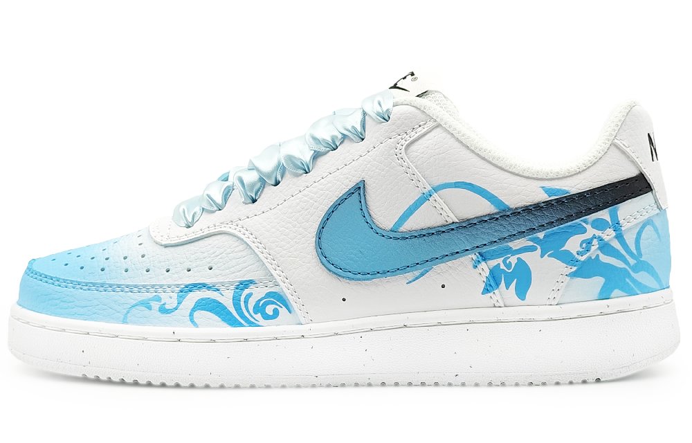 Nike Court Vision 1 Low Next Nature Anti Slip Wear Resistant Low Top Skateboard Shoes Men's Blue White
