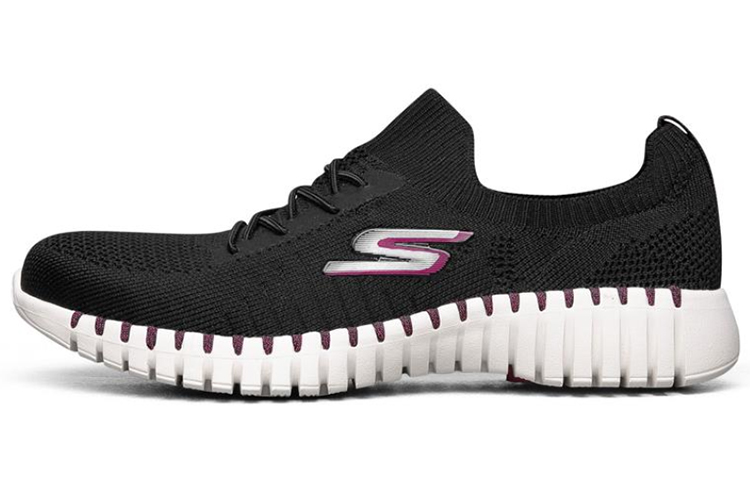Skechers Go Walk Smart Running Shoes Black/White/Purple Women's