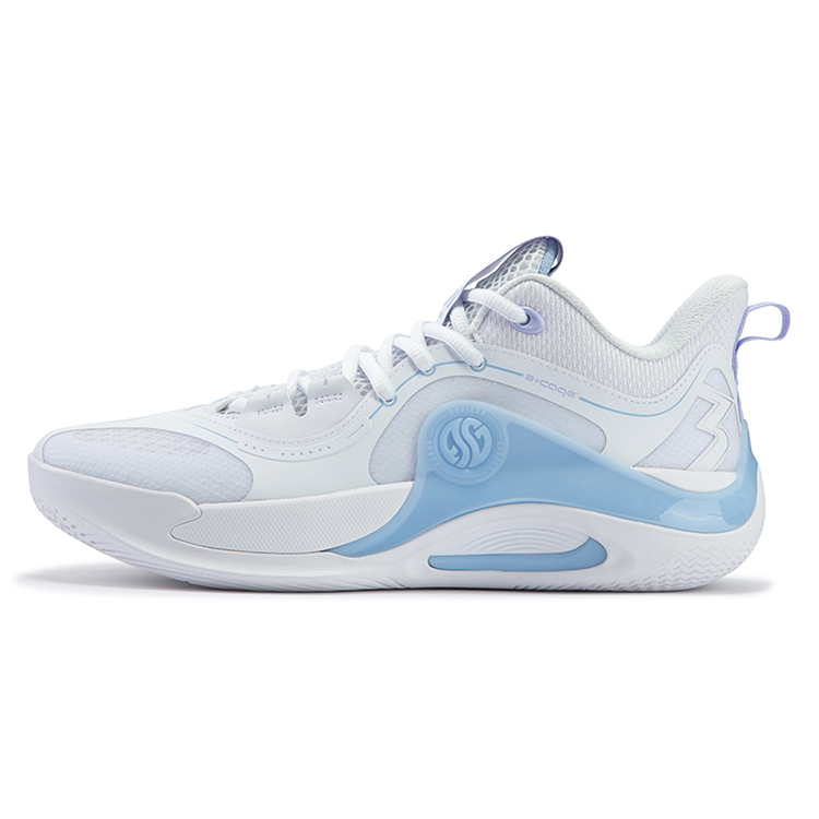 361° Zen Team Ice Blade Cushioned Slip-Resistant Abrasion-Resistant Low-Top Basketball Shoes Men's Phantom Blue