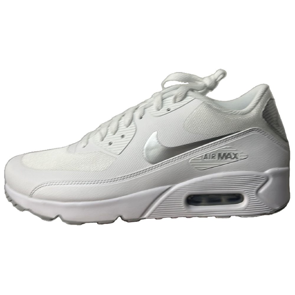 Nike Air Max 1 Low Top Casual Running Shoes Unisex White Silver