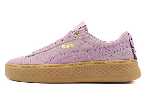 PUMA Smash Platform Frill Sneaker Low Damen Lila Braun Women's