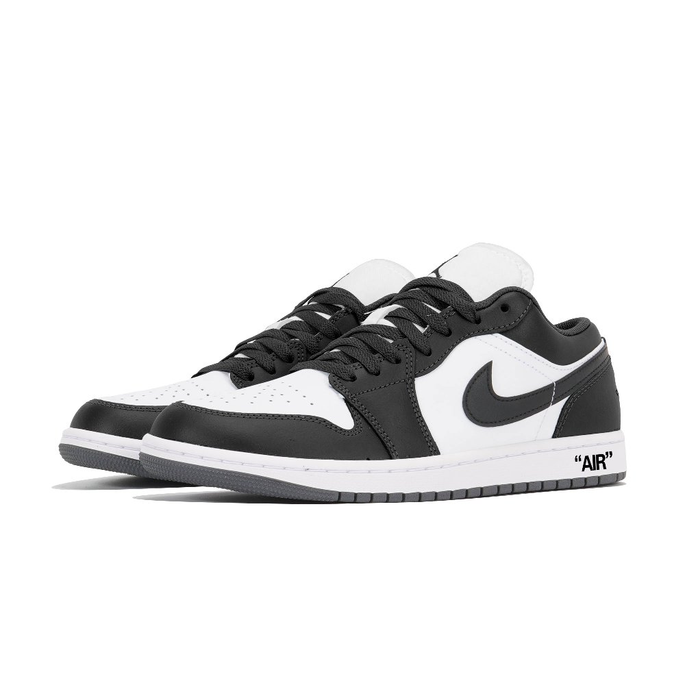 Jordan Air Jordan 1 Anti-Slip Wear-Resistant Low-Top Vintage Basketball Shoes Unisex Black White