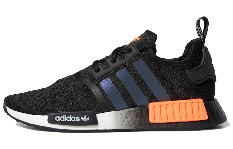 Adidas Originals Nmd R1 Core Black Solar Orange Iridescent