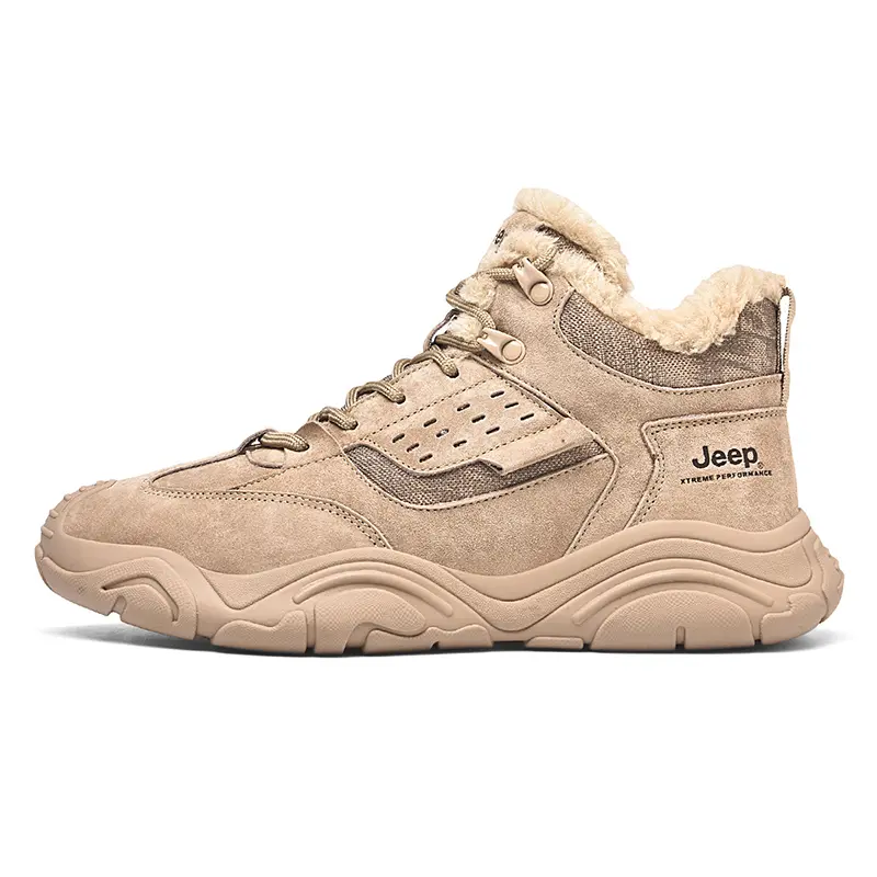 Jeep Abrasion Resistant Mid Top Hiking Shoes Men's Sand