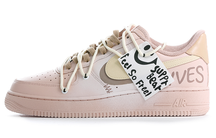 Nike Air Force 1 Skateboard Shoes Men Low-Top Yellow/Brown