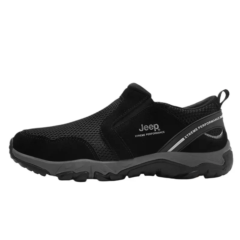 Jeep Low Top Hiking Shoes Men's Black
