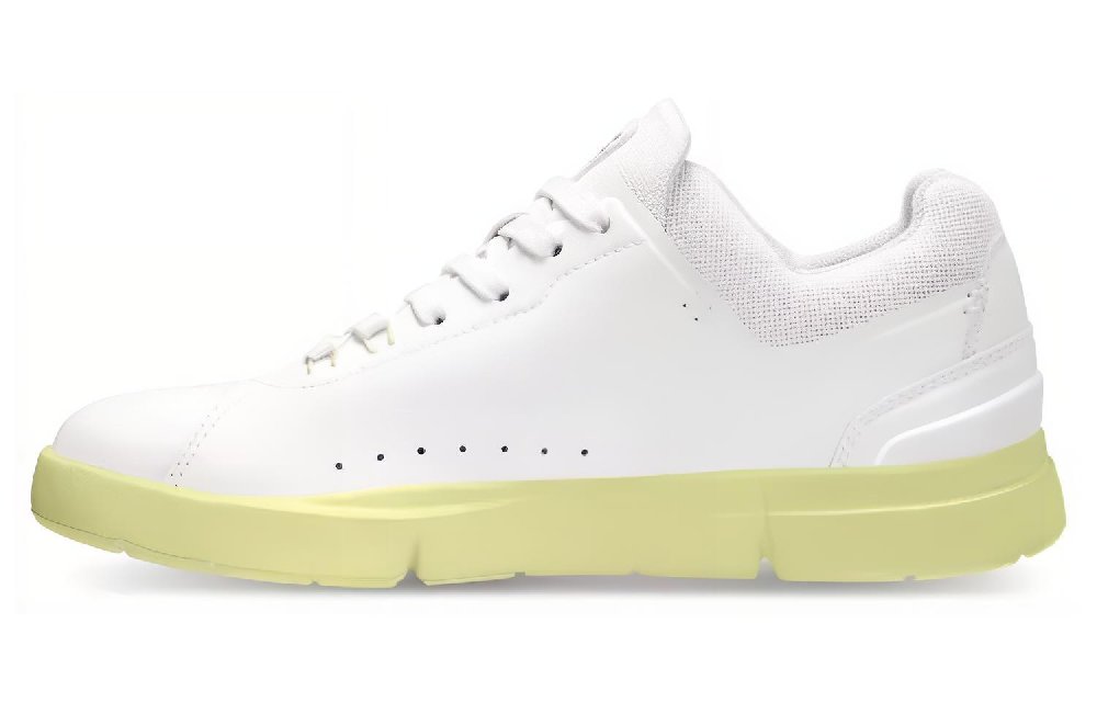 On The Roger Advantage Cushioning, Wear Resistant Low Top Running Shoes Men's White Green