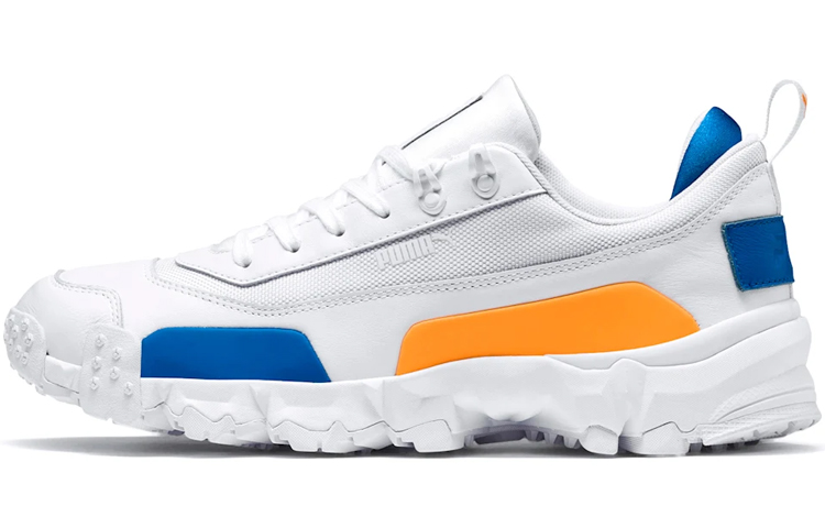 PUMA Trailfox Leather White Blue Yellow