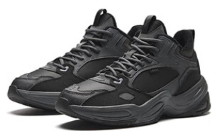 Anta Cushioning Wear-Resistant High-Top Casual Shoes Men's Black