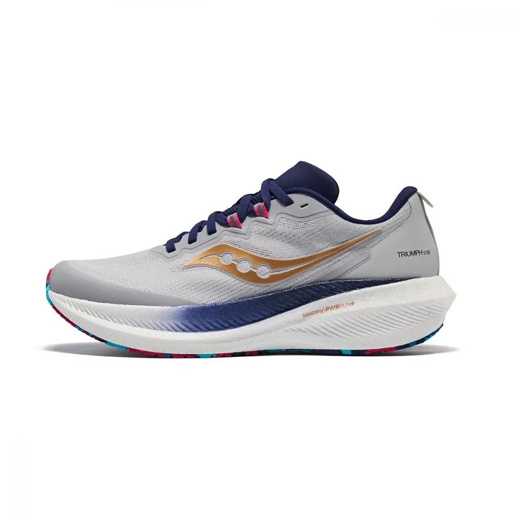 Saucony Triumph Victory 21 Anti Slip Wear Resistant Low Top Casual Running Shoes Unisex Gray Color