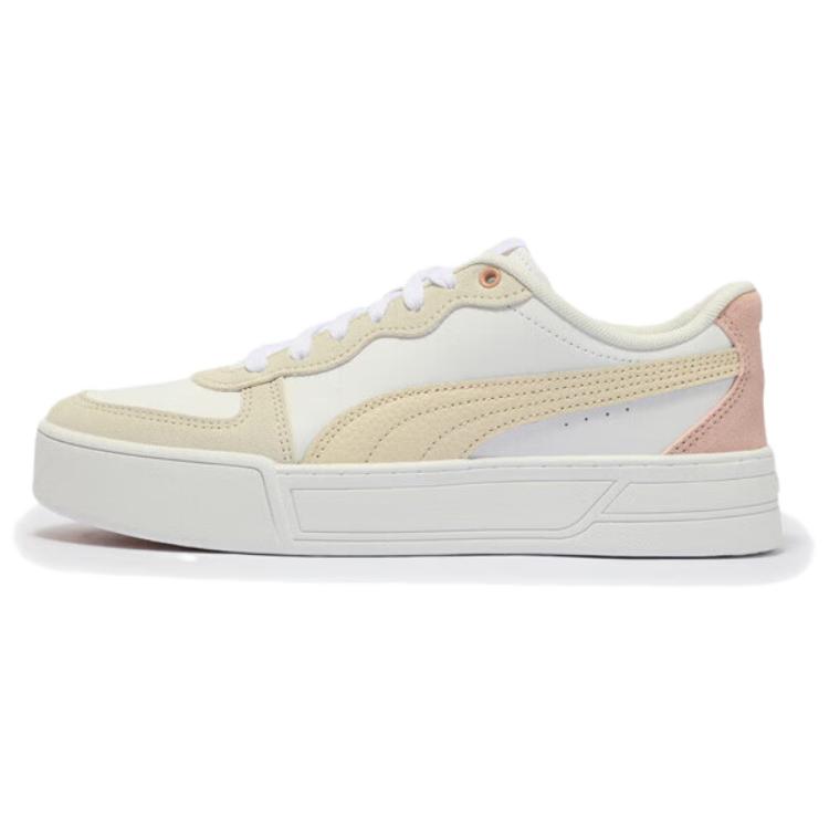 PUMA Skye Lightweight Low Top Skateboard Shoes Women's Ecru