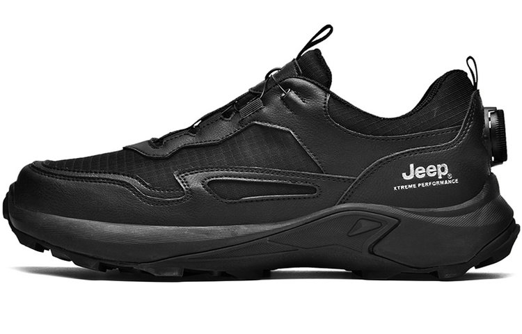 Jeep Anti-Slip And Wear-Resistant Water-Resistant Low-Top Outdoor Shoes Men's Black