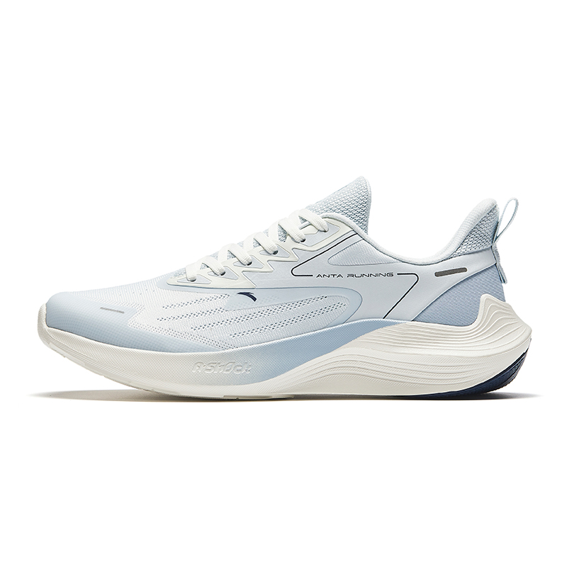 Anta New Stinger Cushioned Slip Resistant Lightweight Low Top Running Shoes Men's Gray Blue