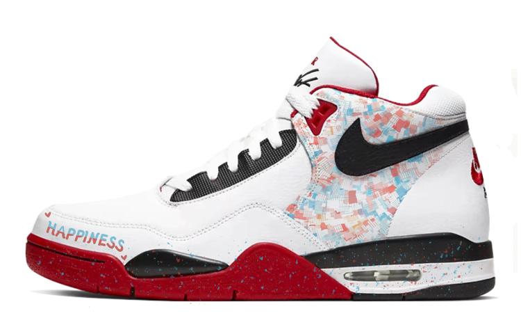 Nike Flight Legacy High-Top Vintage Basketball Shoes Men's Red White