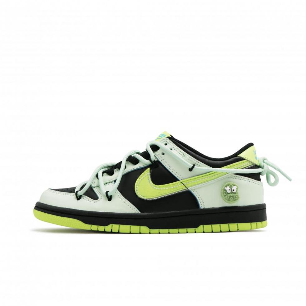 Nike Dunk Low Low-Top Skateboard Shoes Women's Neon Green