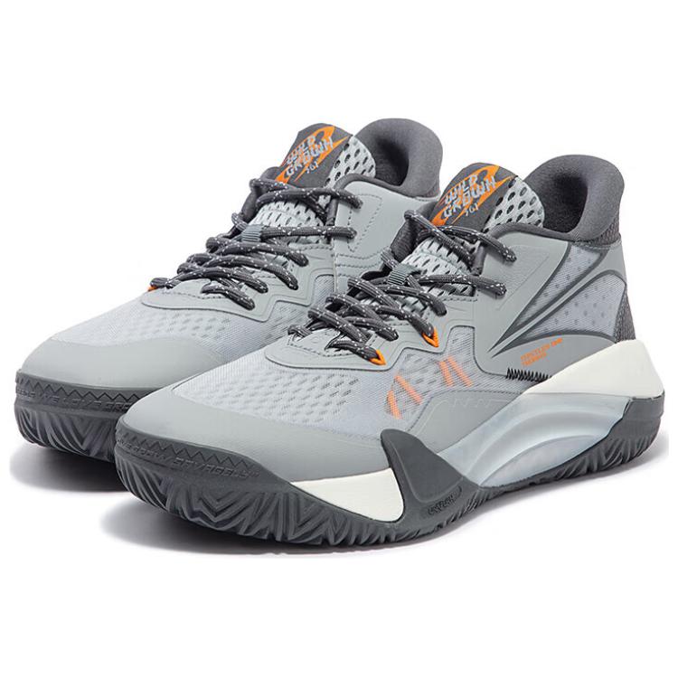361° Thorns Slip-Resistant Low-Top Basketball Shoes Men's Gray
