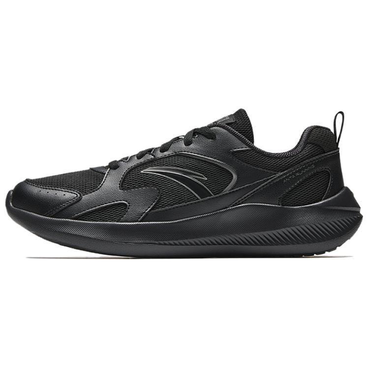 Anta Cushioning And Breathable Low Top Casual Running Shoes Men's Black