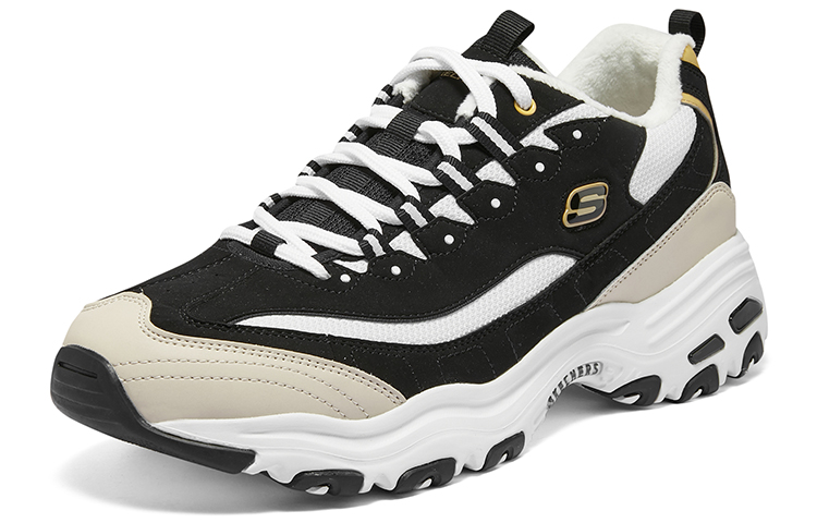 Skechers D'lites Sneakers 'Black Beige White'