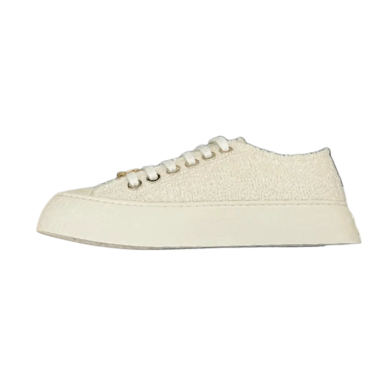 CHANEL Low Top Skateboard Shoes Women's White