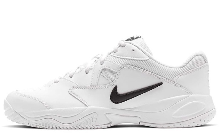 Nike Court Lite 2 Cushioned Slip-Resistant Low-Top Chunky Sneakers Men's Black White купить в интернет-магазине Yoocart с быстрой доставкой по России.
