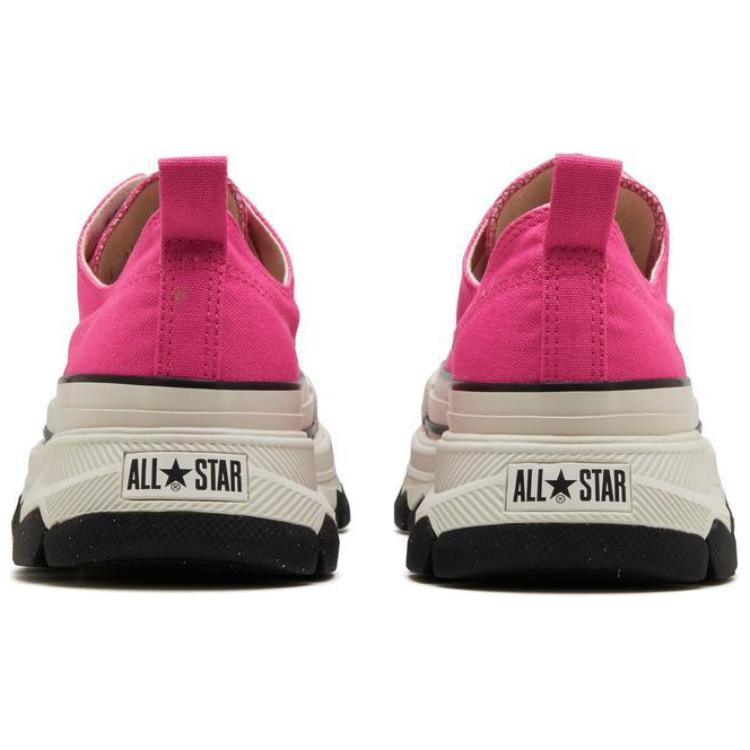 Converse Anti Slip Wear Resistant Low Top Canvas Shoes Unisex Pink