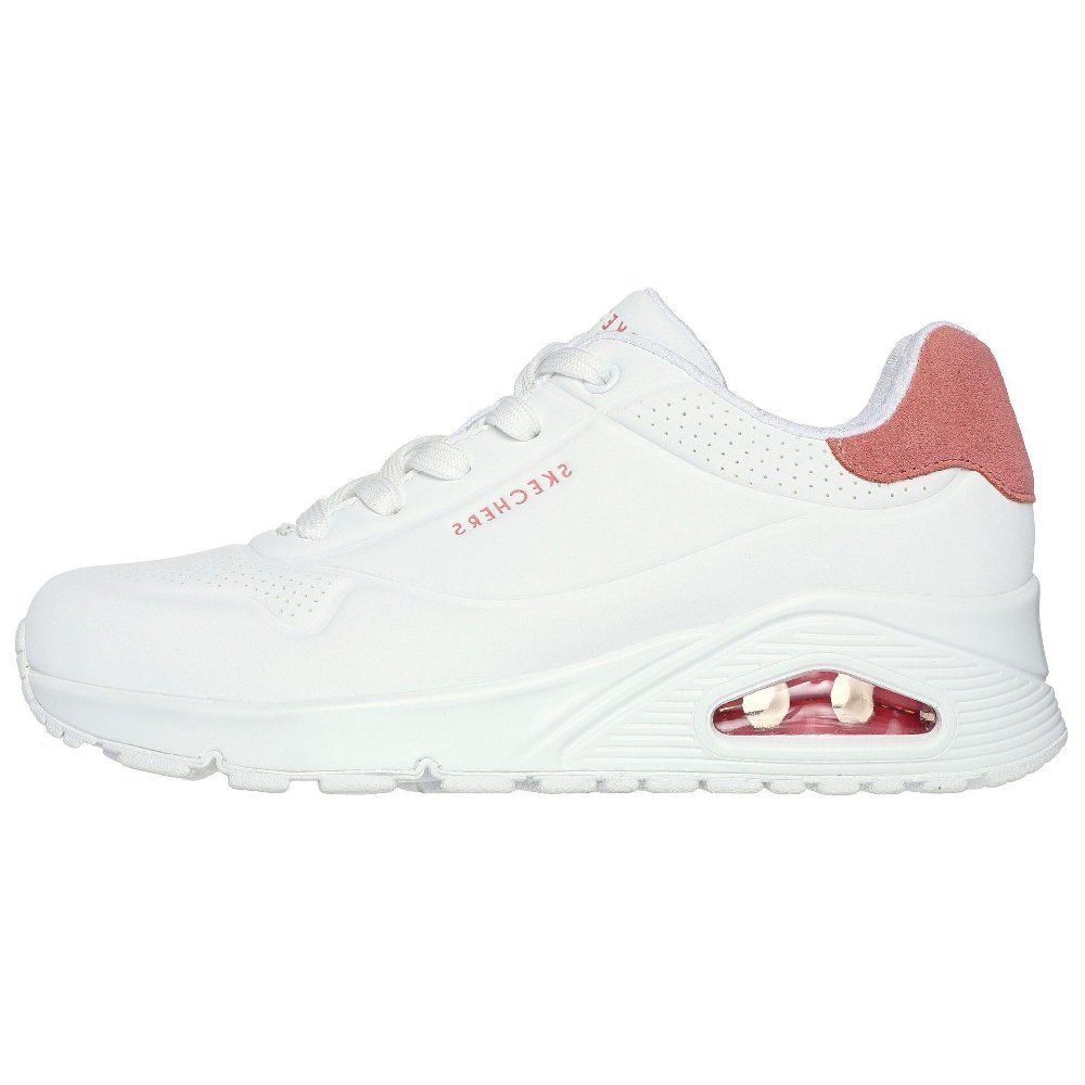 Skechers Low Top Casual Shoes Women's Red White