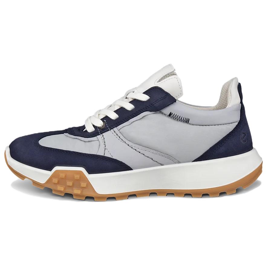 Ecco RETRO Low Top Casual Shoes Women's White Blue
