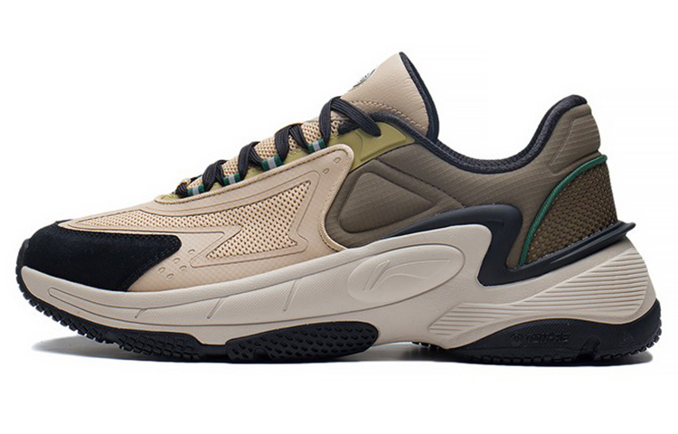 LiNing Shock Absorbing, Non Slip, Wear Resistant, Breathable And Lightweight Low Top Casual Shoes Men's