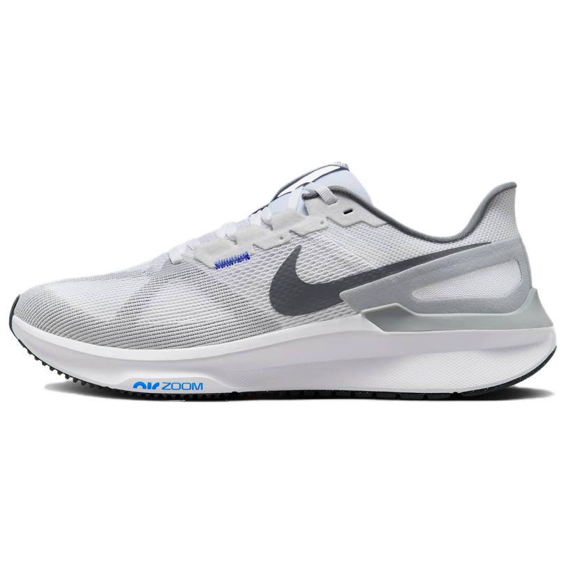 Nike Abrasion Resistant Low Top Casual Long Distance Running For Urban Commute Running Shoes Men's Gray White