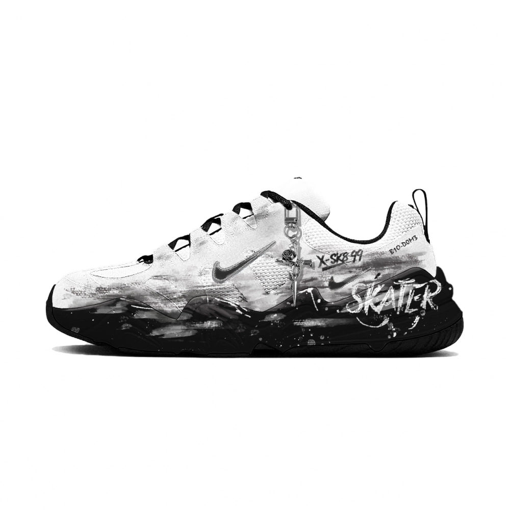 Nike Tech Hera Casual Shoes Unisex Low top White/Black