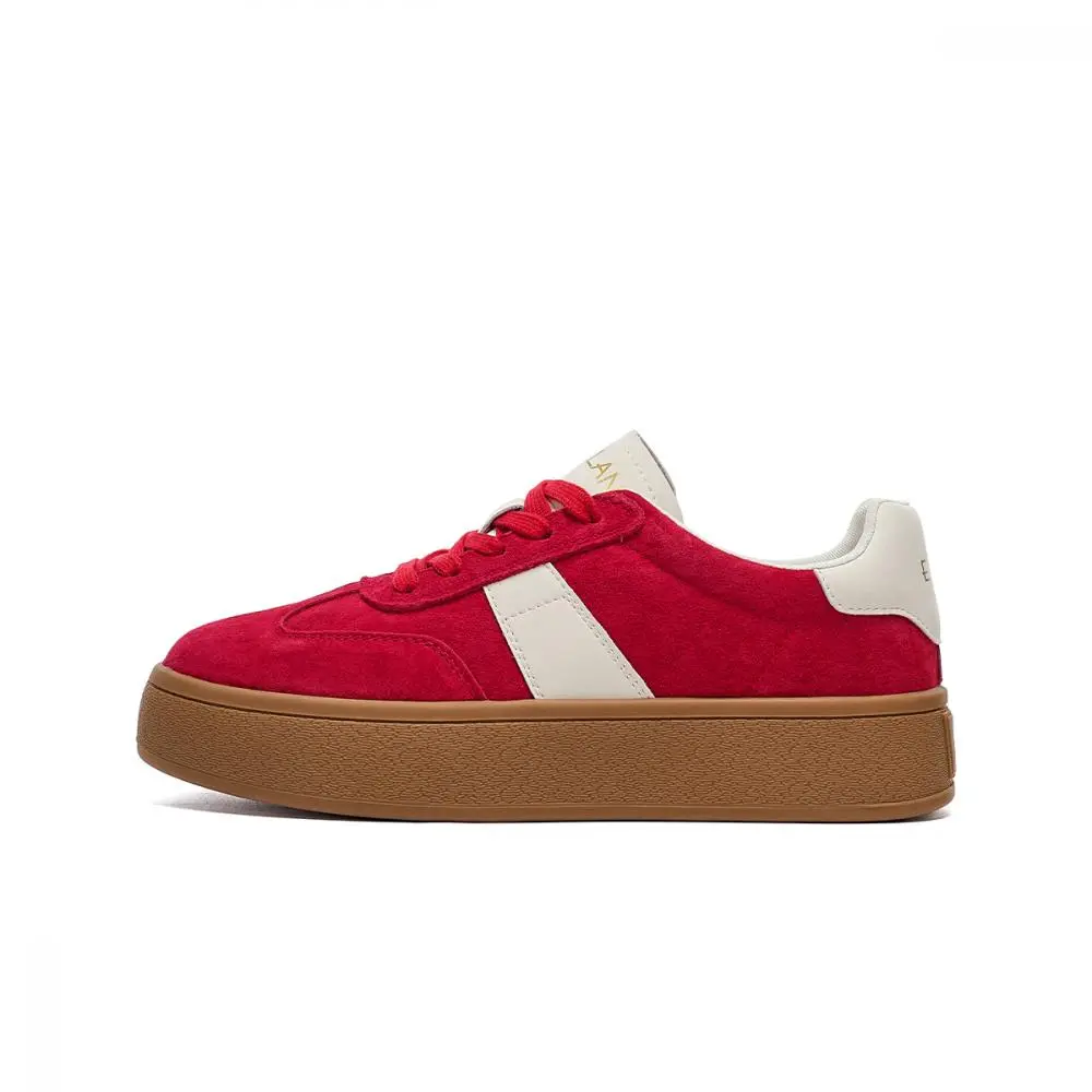 EBLAN Low-Top Skateboard Shoes Women's Red