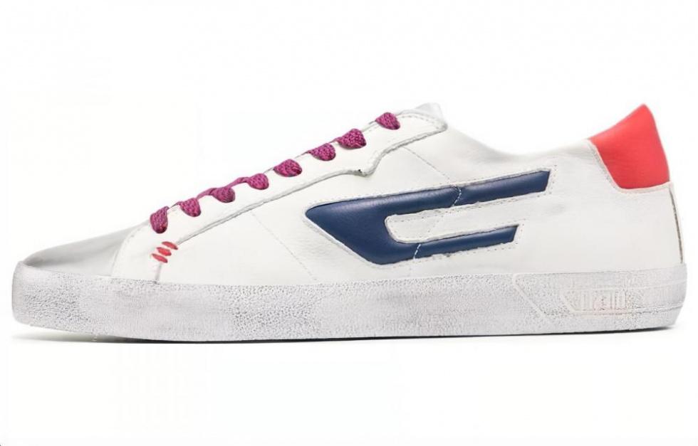 DIESEL Low-Top Skateboard Shoes Men's White