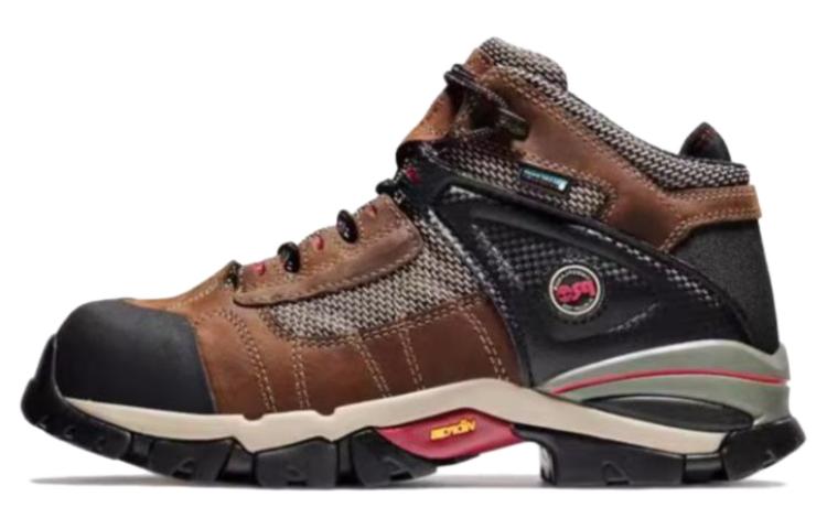 Timberland Pro Cushioning, Wear Resistant Low Top Outdoor Shoes Men's Brown Black