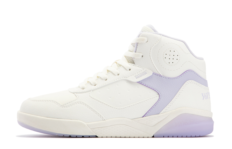 361° Winter Syndrome Coverage Thermal Abrasion Resistant High Top Skateboard Shoes Women's White Purple