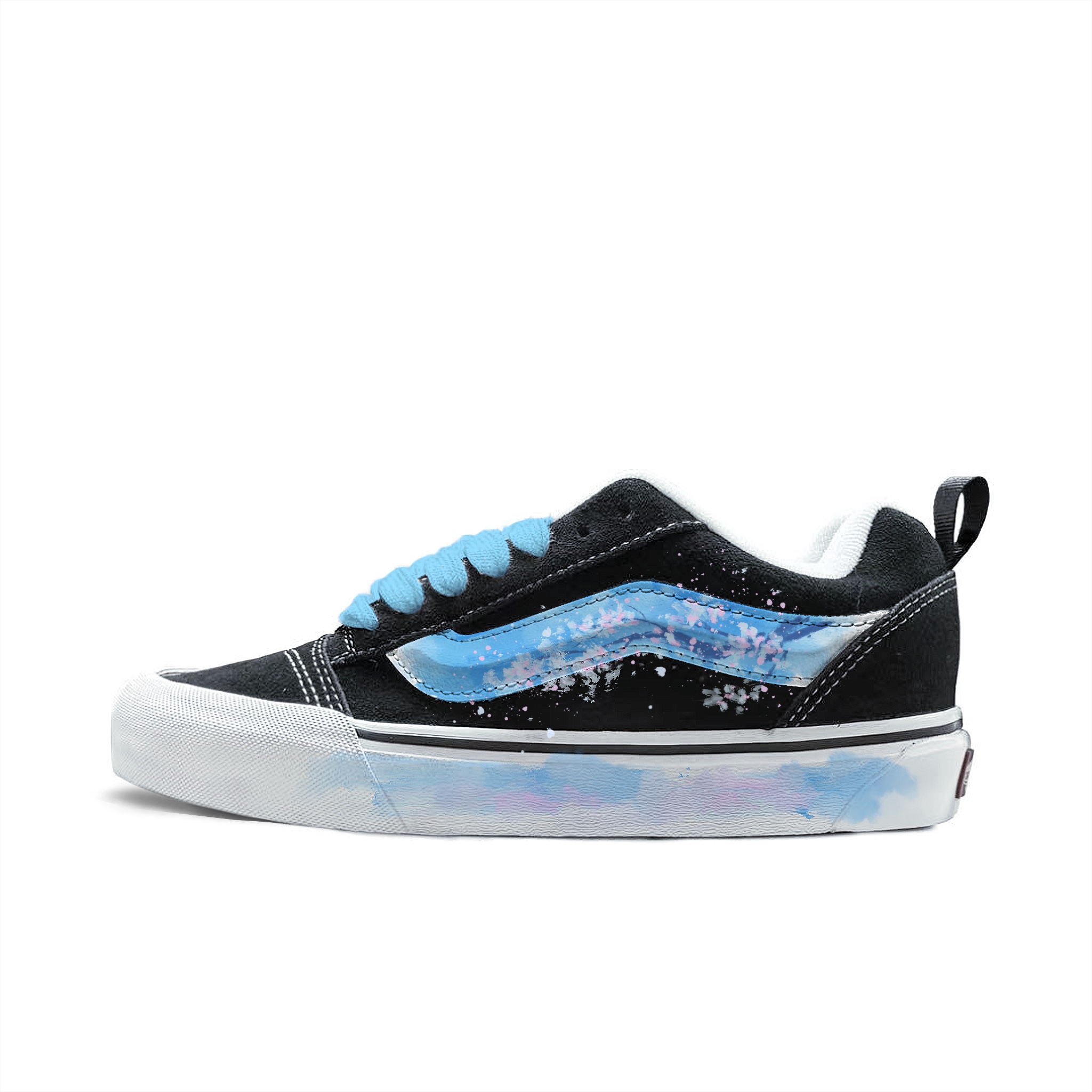 Vans Knu Skool Abrasion Resistant Low top Skateboard Shoes Unisex Blue
