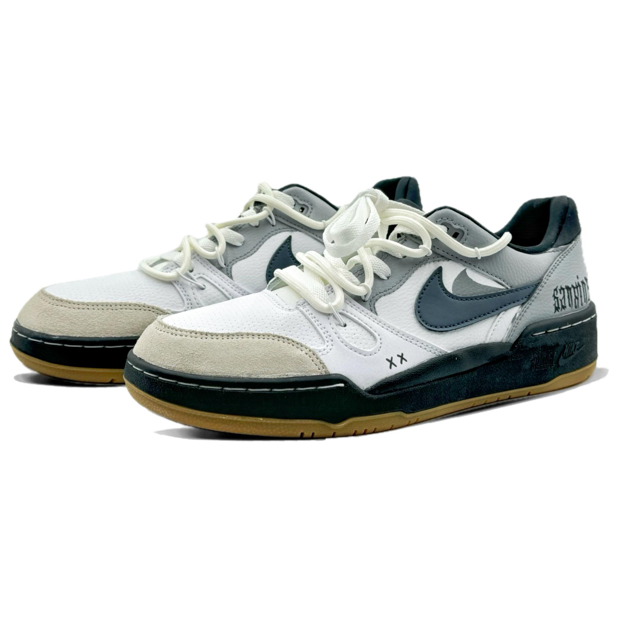 Nike Full Force Anti-Slip Wear-Resistant Low-Top Skateboard Shoes Men's Gray купить в интернет-магазине Yoocart с быстрой доставкой по России.
