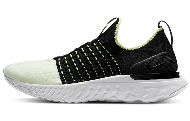 Nike React Phantom Run Flyknit 2 Black Barely Volt Women's
