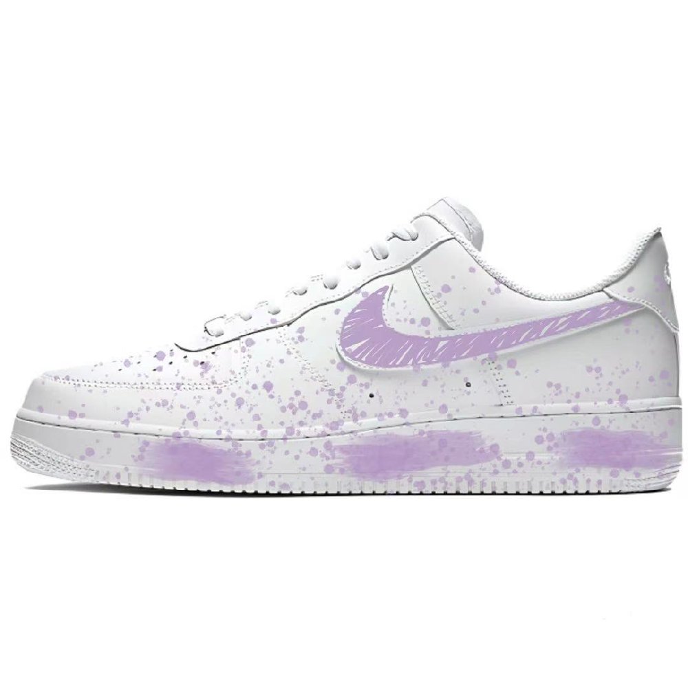 Nike Air Force 1 Low Top Skateboard Shoes Women's Purple