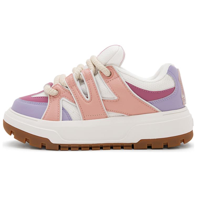 MLB New York Yankees Anti-Slip Wear-Resistant Low-Top Casual Shoes Unisex Purple Pink
