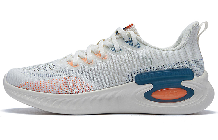 361° NFO Slip Resistant, Breathable, Lightweight Low Top Running Shoes Men's White Cyan