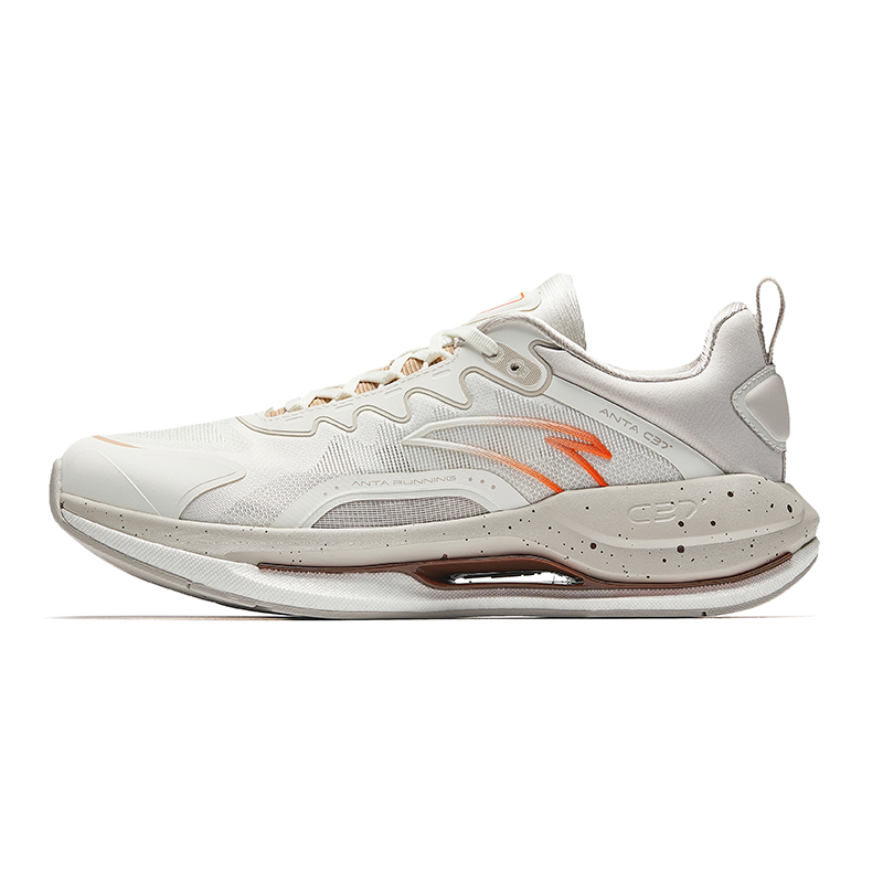 Anta Running Collection Anti-Slip Wear-Resistant Low-Top Casual Running Shoes Men's White Gray