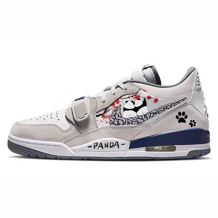 Jordan Legacy 312 Vintage Basketball Shoes Men's Low top Gray/White