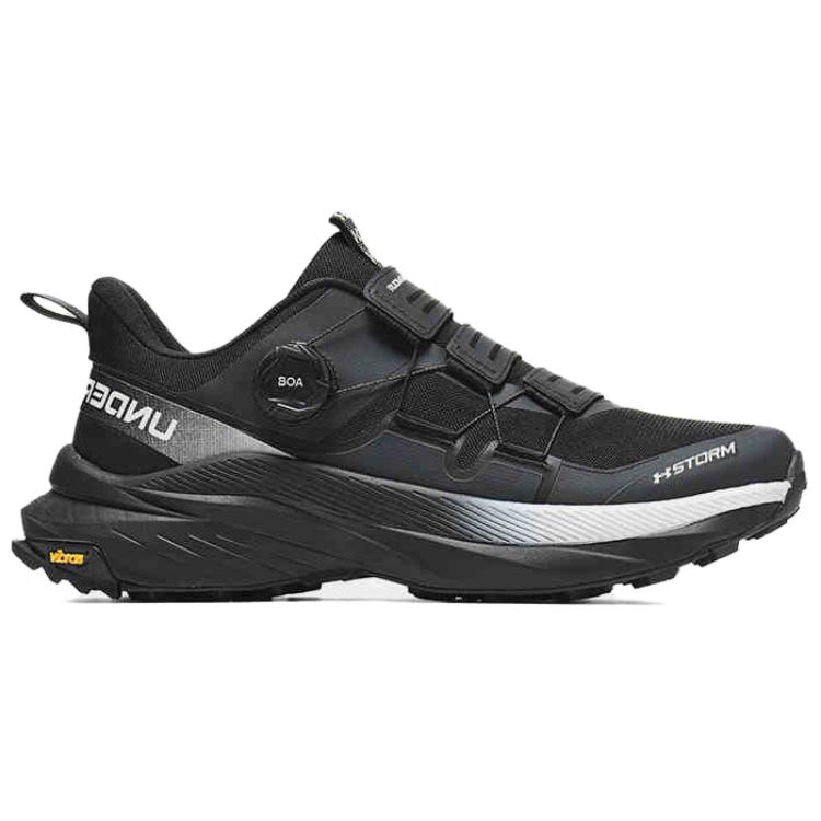 Under Armour Outdoor Anti Slip Wear Resistant Low Top Trail Running Shoes Unisex Black