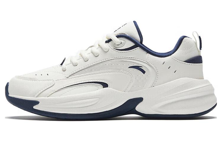 Anta ACE Abrasion Resistant Low Top Chunky Sneakers Women's White Blue