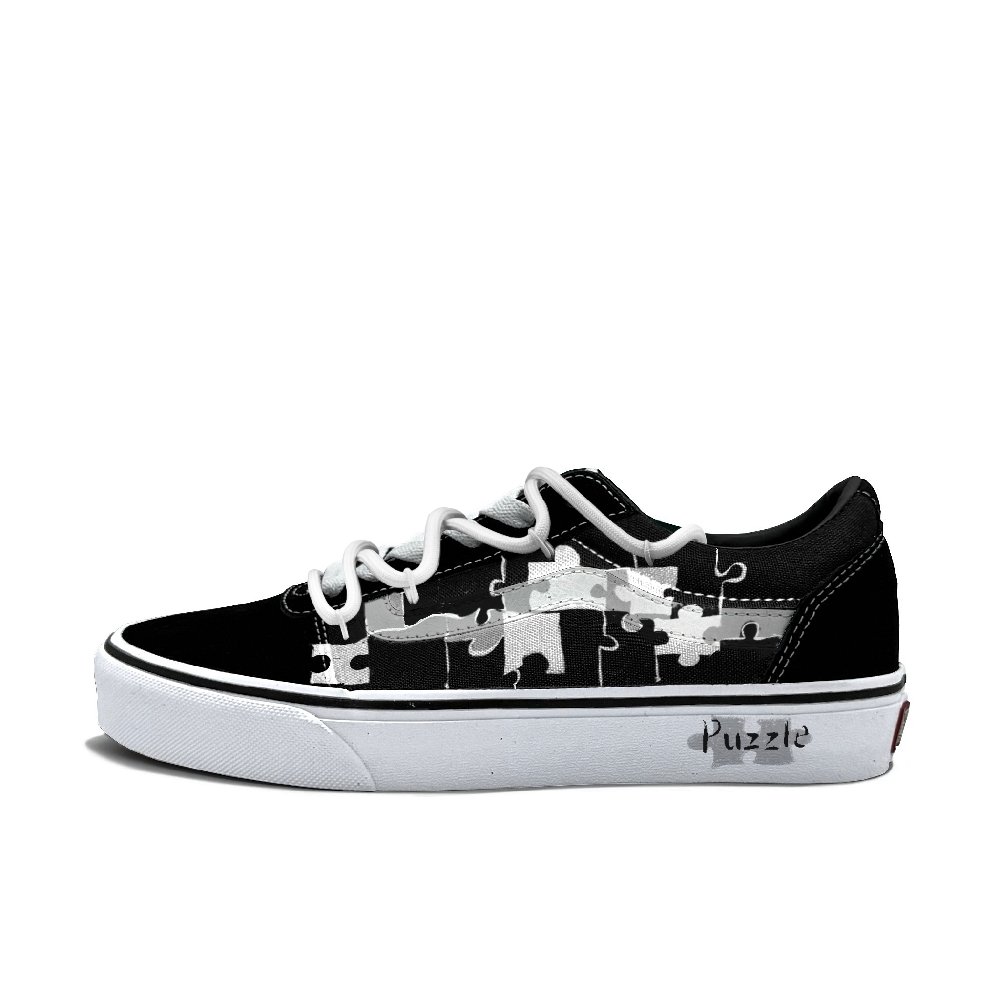 Vans Ward Abrasion Resistant Low Top Skateboard Shoes Women's White