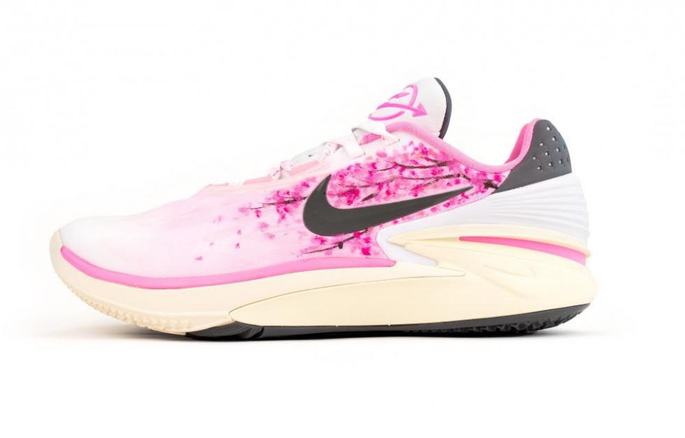 Nike Air Zoom G.T. Cut 2 EP Anti-Slip Wear-Resistant Low-Top Basketball Shoes Unisex Pink Gradient