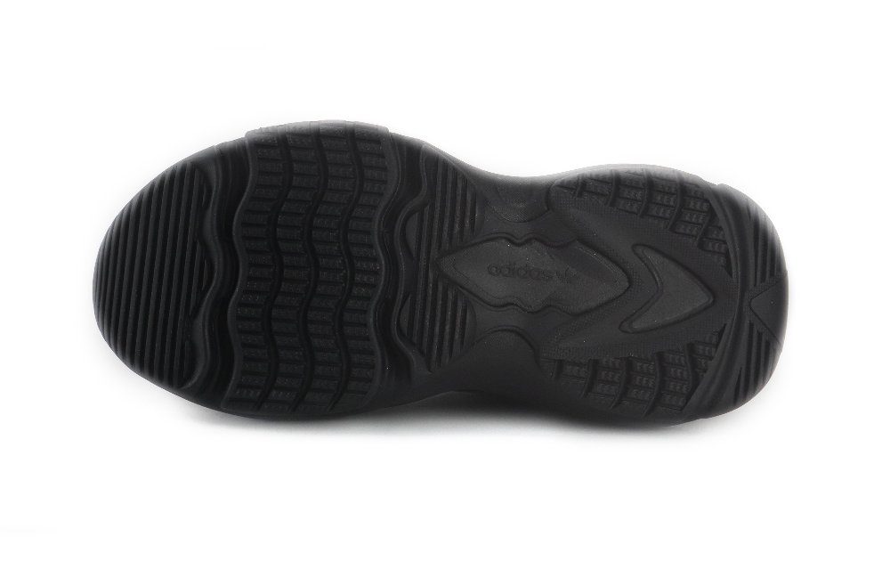 Adidas Originals OZGAIA Anti-Slip And Wear-Resistant Height Increasing Low-Top Casual Shoes Women's Black Silver