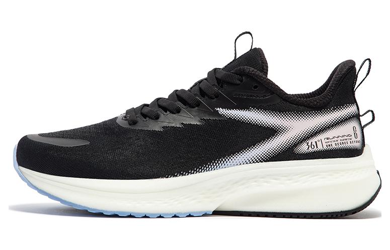 361° Cushioning, Wear Resistant Low Top Sprint Running Shoes Women's Black White