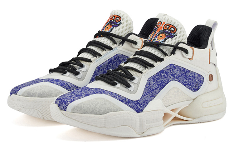 361° AG2 X Basketball Shoes Men Mid-Top Feather White/Silver White